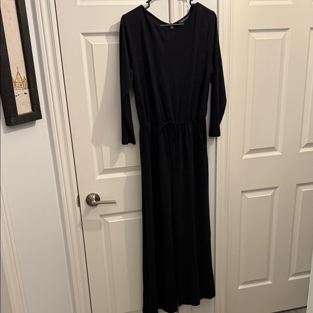 Elegant Black Maxi Jumpsuit